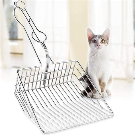 metal litter box scoop|best metal cat litter scoops.